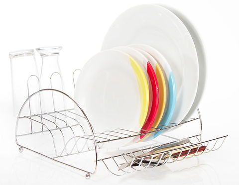 Secador de Pratos Clean 4 Copos com Porta Talher - DFM Cromagens