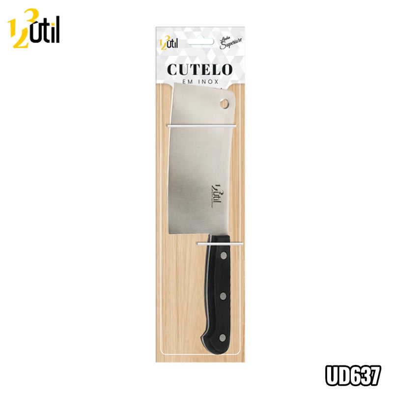 Cutelo em inox 6" - cabo abs Preto - Superiore