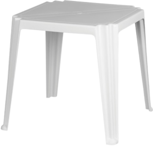 Mesa plástica branca