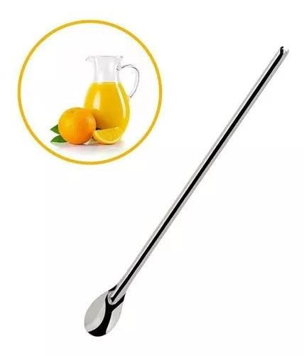 COLHER PARA SUCO DE INOX 30 CM