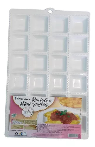 FORMA PARA RAVIOLI E MINI PASTEL C/ 24 CAVIDADES DONA COTTA