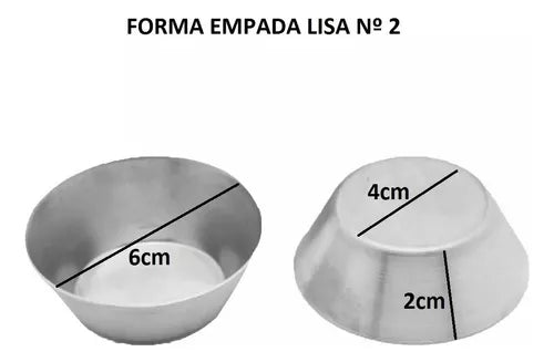 Forma Empada N 2 Aluminio 12un