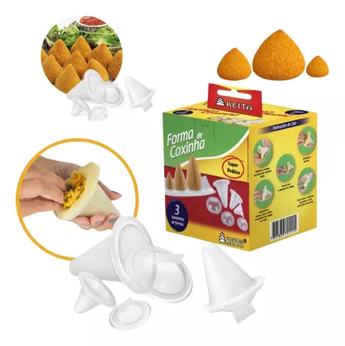 Kit Formas para Coxinha 3 Unidades - Keita