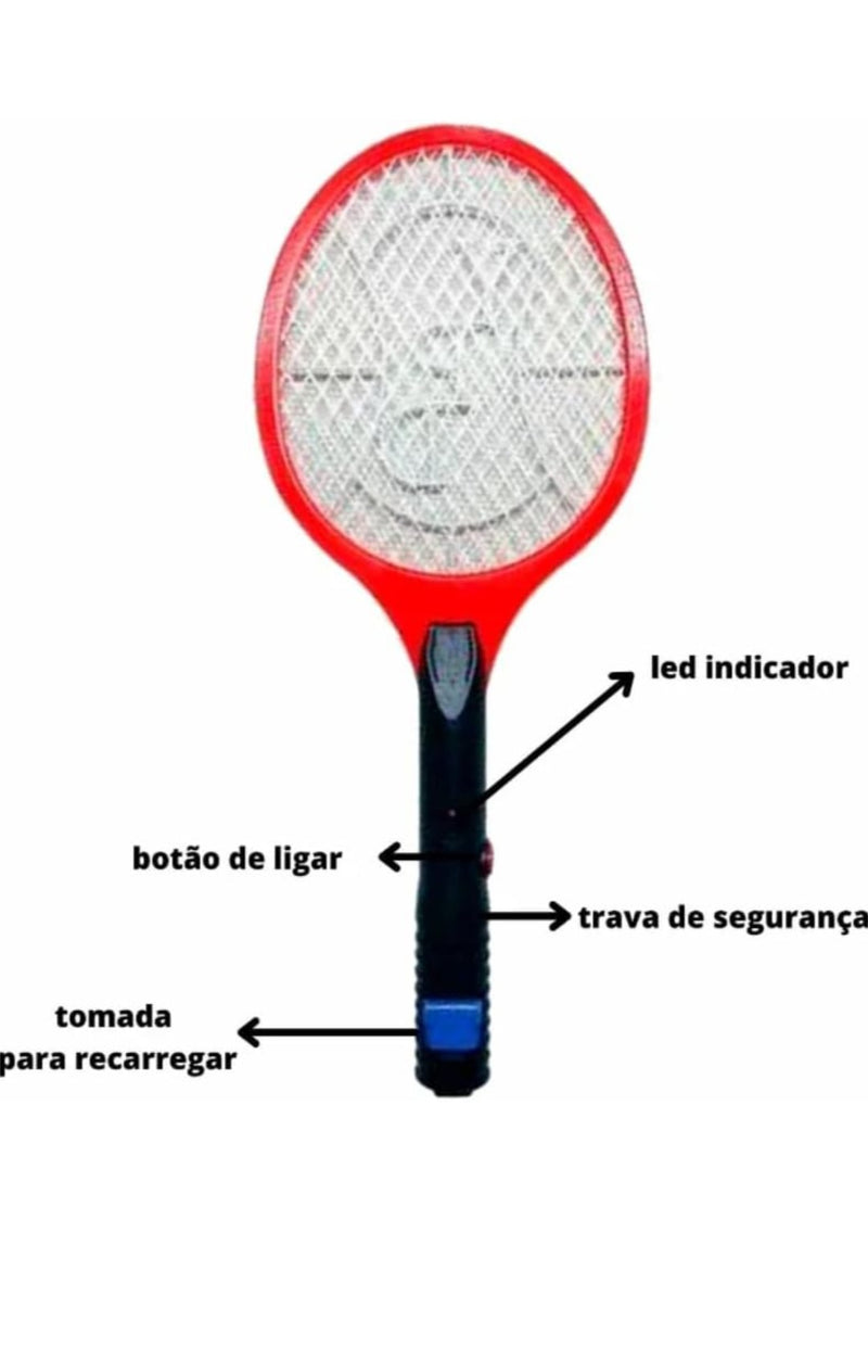 Raquete elétrica de mata Mosquito