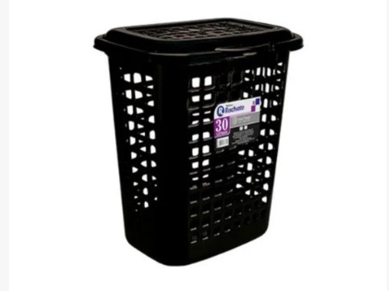 Cesto de roupa 30 litros preto