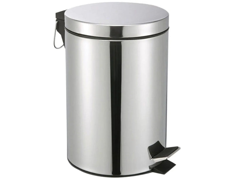 Lixeira de aço inoxidável c/ pedal 5 litros