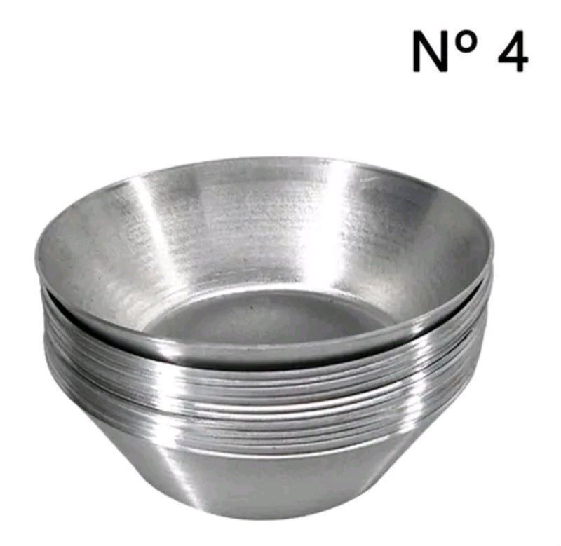 Forminhas de Empada Lisa N° 4 Contém 12 unidades