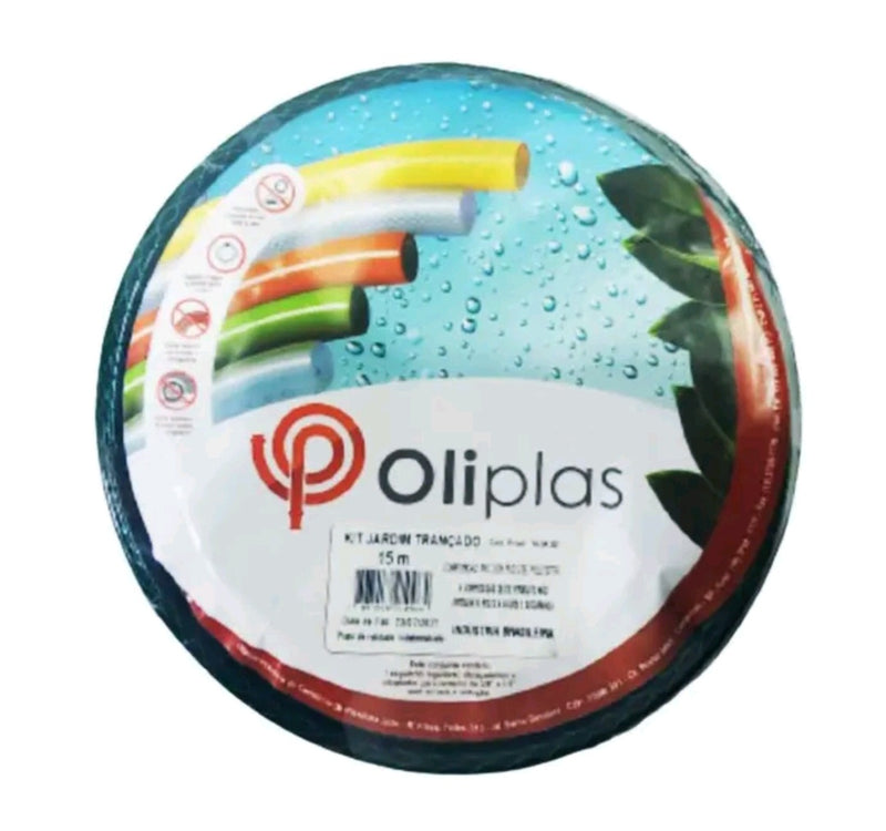 Mangueira para Jardim Trançada kit 15mts Oliplas