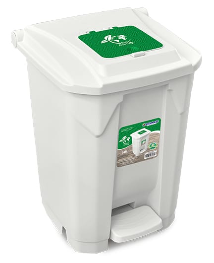 Lixeira 60 litros branca
